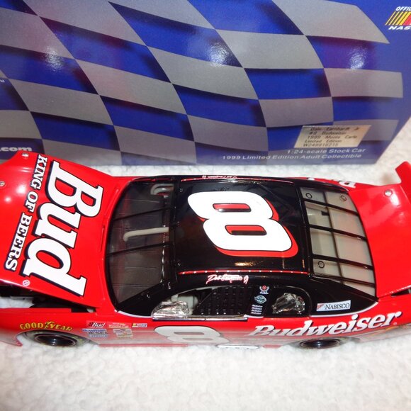 Dale Earnhardt Jr #8 Budweiser 1999 Monte Carlo Limited Edition Action Car 1/24 - Picture 5 of 17